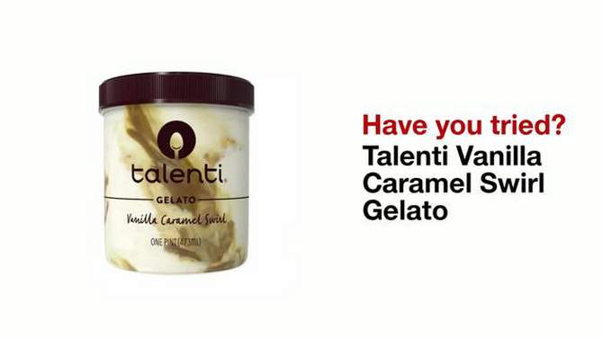 Talenti Vanilla Caramel Swirl Gelato Ice Cream - 16oz, 2 of 9, play video