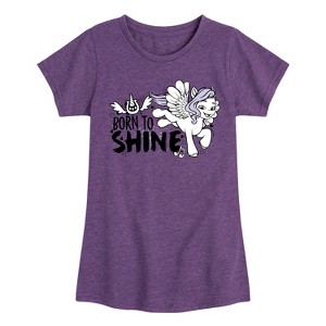 Girls' - My Little Pony - Born To Shine Fitted Short Sleeve Graphic T-Shirt - 1 of 4