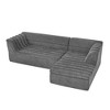 GDFStudio Vela Modern 106" L-Shaped Chenille Upholstered 3-Seater Sectional Sofa - 3 of 4