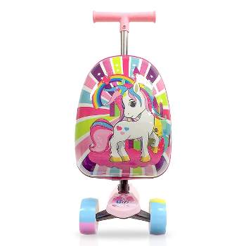 TUCCI Magical Unicorn Kids' Hardside Suitcase Scooter