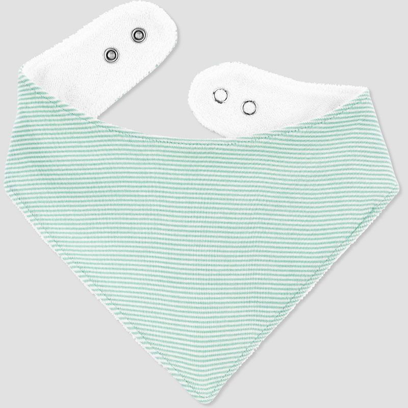 Carter&#39;s Just One by You&#174; Baby Boys&#39; 3pk Dino Sunset Bib - Green, 4 of 5
