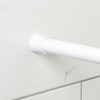 Tension Shower Curtain Rod White 44 to 72 Inches Premium Steel Adjustable Bathroom Easy No Drill Rust Resistant Spring - 2 of 4