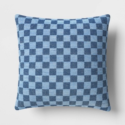 Checkerboard Woven Cotton Square Throw Pillow - Room Essentials™