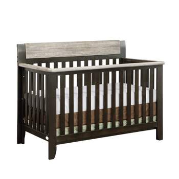 Suite Bebe Hayes 4-in-1 Convertible Crib - Coffee/Weathered Stone