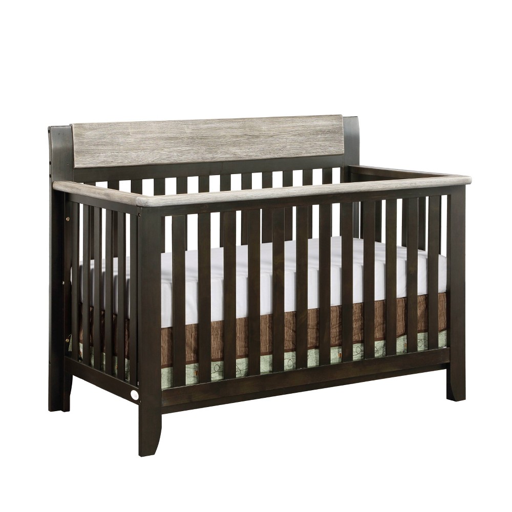 Suite Bebe Hayes 4-in-1 Convertible Crib - Coffee/Weathered Stone -  82721494