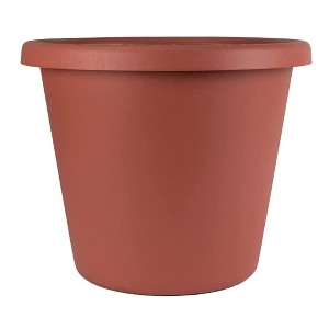 The HC Companies Indoor/Outdoor Classic Plastic Flower Pot Container Garden Planter with Molded Rim - 1 of 4