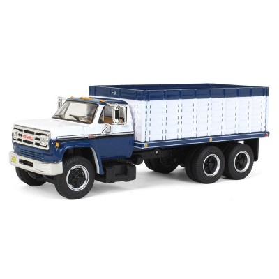 First Gear Dcp 1/64 White & Blue 1970s Gmc 6500 Tandem Axle Grain Truck ...