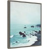 16" x 20" Dusk at the Sea by Lupen Grainne Framed Canvas Wall Art - Amanti Art: Coastal Scene, Hand-Stretched, Modern Decor - 2 of 4