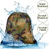 24 Pcs Camo Drawstring Backpacks Bulk, Waterproof Military Style Bags for Gym, Sports, Travel & Party Supplies - 3 of 4