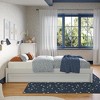 AFI Furnishings Barcelona Twin Panel Platform Bed with Twin Trundle, White - 4 of 4
