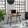 Auston Flared Leg Wood Grain Desk - CorLiving - 2 of 4
