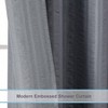 Moga Grey Shower Curtain, Hotel Luxury Fabric, Water Repellent, 72 Wx 72 L - 4 of 4