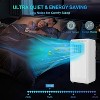 Acekool 8000 BTU Portable Air Conditioner, 3-in-1 Quiet AC with Dehumidifier & Fan, Remote, LED, Cools Up to 350 Sq.Ft, Easy Install, Home/Office - 3 of 4