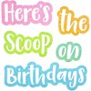 Juvale 65-Pack Ice Cream Birthday Paper Cutout, Classroom Birthday Decoration (Assorted Sizes) - 3 of 4