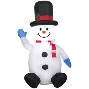 Gemmy Airblown Christmas Inflatable Snowman with Tall Top Hat - 48 in. - 1 of 4