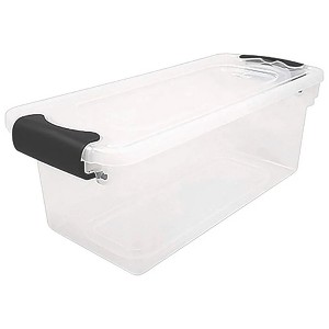 Homz 7.5 Qt Clear Storage Organizing Container Bin with Latching Lids - 1 of 4