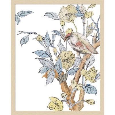 Poets Message II Svelte Natural Framed Graphic Art Print