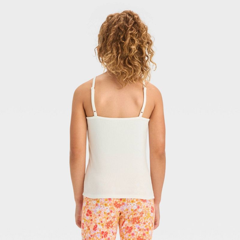 Girls' Embroidered Fitted Tank Top - art class™, 4 of 5