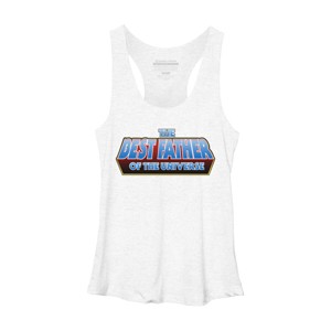 Women's Design By Humans The Best Father of the Universe By Melonseta Racerback Tank Top - 1 of 2