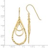 Black Bow Jewelry Triple Teardrop Dangle Earrings in 14k Yellow Gold - 4 of 4