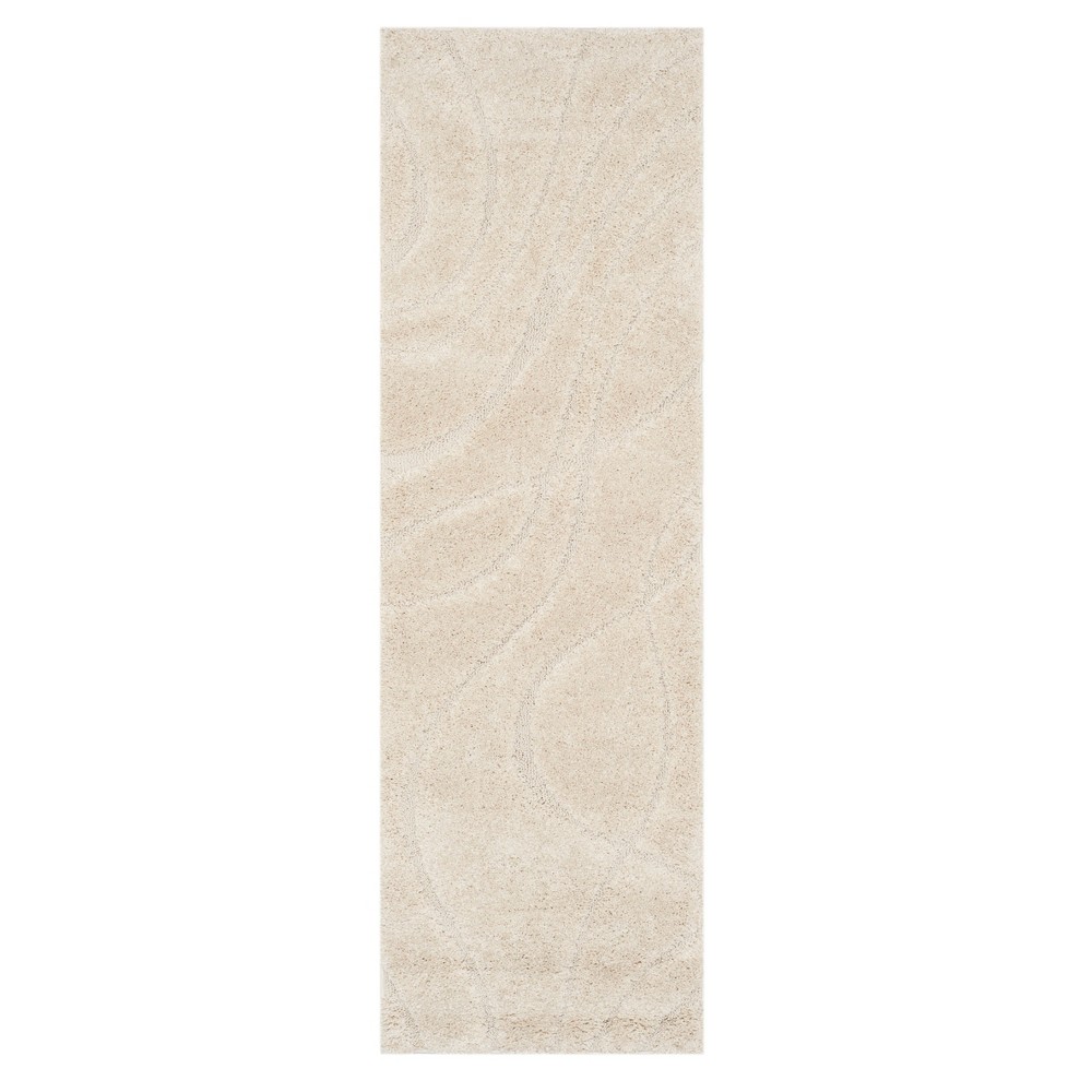  Runner Cream Swirl Loomed