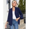 Coolmee Womens 3/4 Flared Sleeve Blazer Casual Open Front Long Sleeve Suit Jackets Business Work Office Blazers - 2 of 4