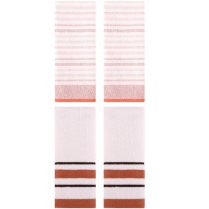 REGALWOVEN 4 Pcs Striped Soft Comfortable Absorbent Bathroom Hand Towel for Home - 1 of 4