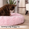 PetAmi Calming Dog Bed for Puppy Cat Kitten, Round Washable Pet Bed, Anti Anxiety Cuddler, Fluffy Plush Circular Donut Bed - 4 of 4