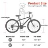 YONWAY 26 Inch Mountain Bike, Carbon Steel Mountain Bike 21-Speed Dual V-Brake, Front amd Rear Dual Shock Absorption for Trail and Short Trip - 3 of 4