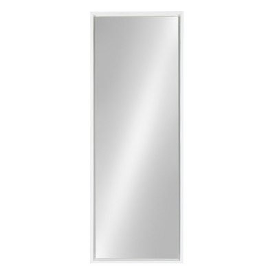 16" x 48" Evans Framed Wall Panel Mirror White - Kate and Laurel