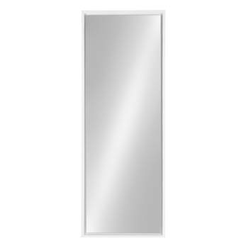 16" x 48" Evans Framed Wall Panel Mirror White - Kate and Laurel