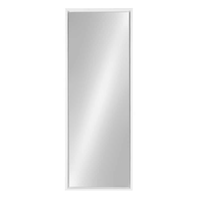 16&#34; x 48&#34; Evans Framed Wall Panel Mirror White - Kate and Laurel, 1 of 8