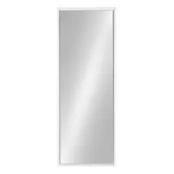 16" x 48" Evans Framed Wall Panel Mirror White - Kate and Laurel