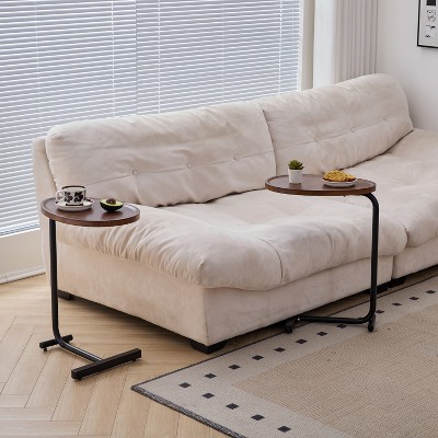 VYNXARIA  C-Shaped Side Tables for Couch and Bed