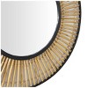 Olivia & May 28"X28" Metal Tribal Handmade Woven Room Wall Mirror Brown - 3 of 4