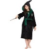 Harry Potter Hogwarts Houses Girl's Plush Robe - 4 of 4