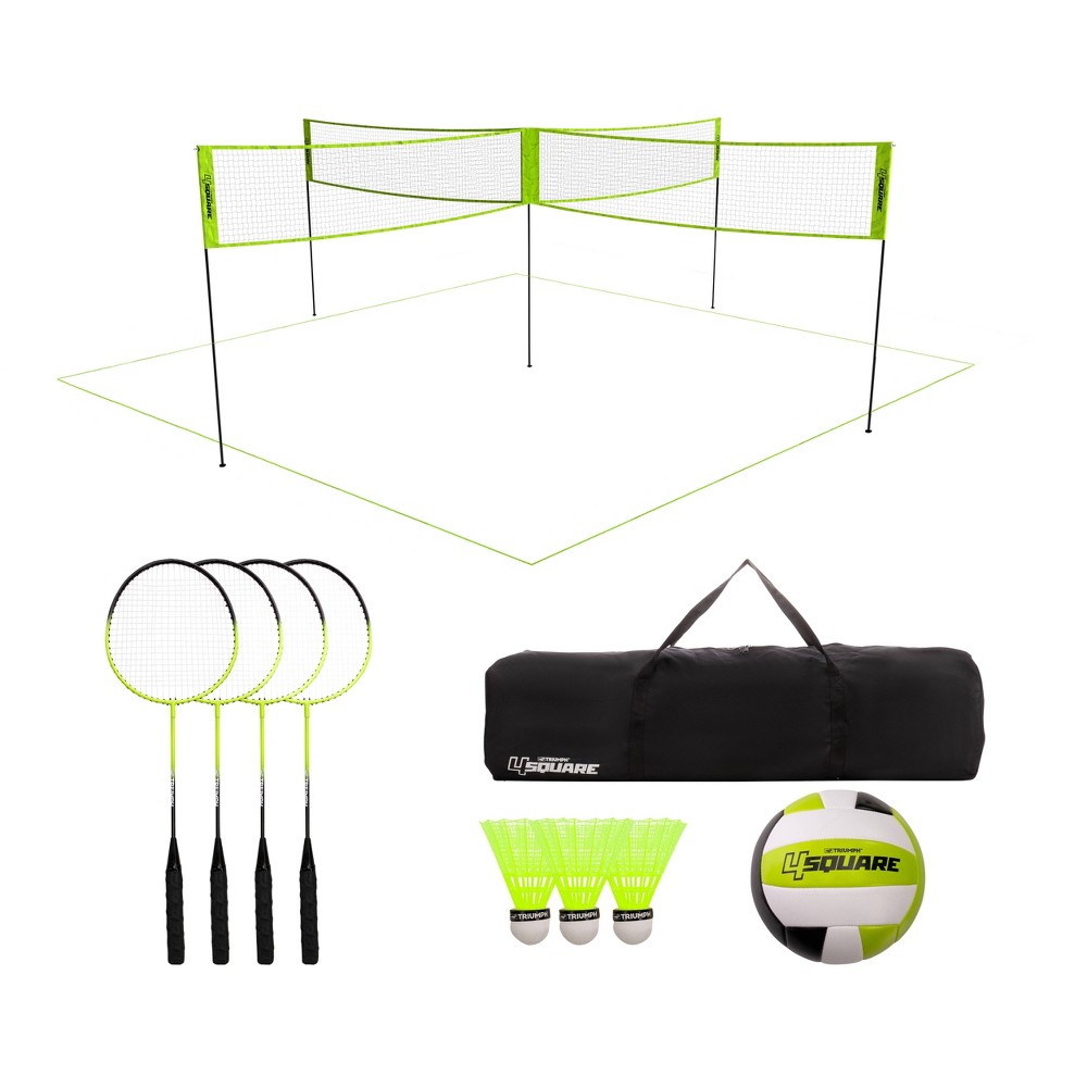 Photos - Volleyball Net Triumph Sports 4 Square Volleyball Lawn Sports Set 