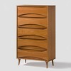 Saracina Home Mid Century Modern Contoured 5 Drawer Chest of Drawers - image 3 of 4