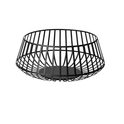 HomeRoots Set of Two Black Metal Decorative Bowl