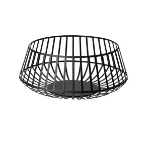 HomeRoots Set of Two Black Metal Decorative Bowl - 1 of 4