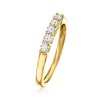 Ross-Simons 0.33 ct. t.w. Lab-Grown Diamond 5-Stone Ring in 18kt Gold Over Sterling - 3 of 4