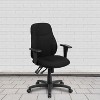 Flash Furniture Mid-Back Black Fabric Multifunction Swivel Ergonomic Task Office Chair with Adjustable Arms - 2 of 4