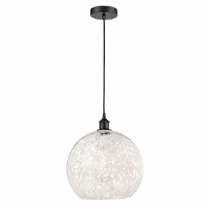 White Mouchette - 1 Light Cord Hung Pendant In Modern Style-16.63 Inches Tall and 13.75 Inches Wide - 1 of 1