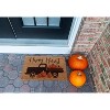 1'4" x 2'4" Happy Harvest Autumn Indoor/Outdoor Coir Doormat Orange/Brown - Entryways: PVC-Backed, Medium Pile - 3 of 4