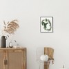 Stupell Industries Michigan State Outline Green Pine Tree Forest Framed Giclee Art, Black, 11" x 14" - 3 of 4