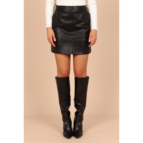 Faux leather 2025 skirt target