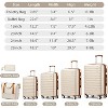 KWPZQEB 6 piece Luggage Set Expandable Suitcase with TSA Lock & Spinner Wheels, ABS Hardside Suitcases with Duffel Bags & Wash Bag, 18/20/24/28INCH - 2 of 4
