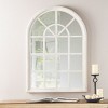 Traditional Arch Window Mirror,Vintage Entryway Mirror,Hallway Mirror,Art Deco Mirror,White Arched Window Pane Mirror With Wood Framed-The Pop Home - image 2 of 4