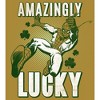 Juniors Womens Marvel St. Patrick's Day Spider-Man Amazingly Lucky Festival Muscle Tee - 2 of 4