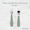 WeeSprout Toddler Utensils, 3 Forks & 3 Spoons, 18/8 Stainless Steel & Food Grade Silicone - 2 of 4